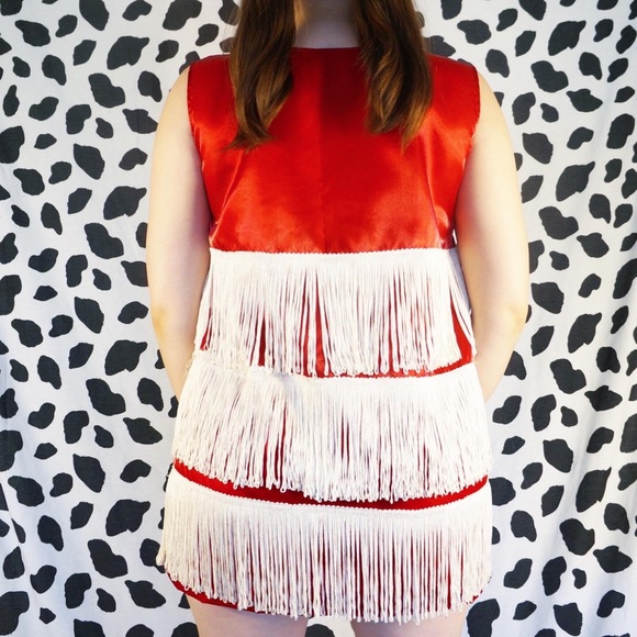 Vintage 60s Fringe Cowgirl Gogo Dress - Picture 3 of 4